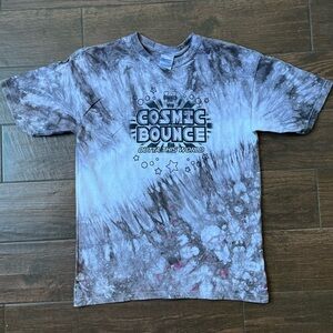 Black and white faded tie dye shirt